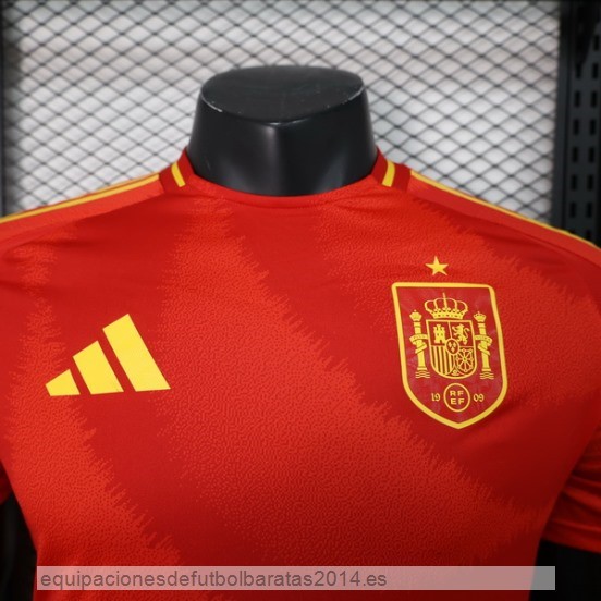 Nuevo 1ª Jugadores Camiseta Espana 2024 Rojo Baratas